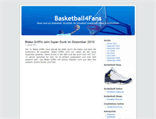 Tablet Screenshot of basketball4fans.de